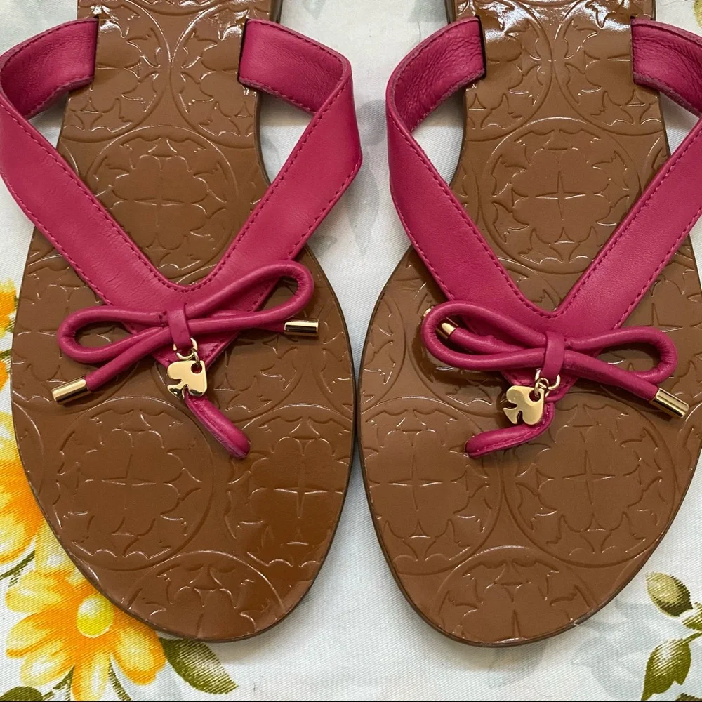 Kate Spade Size 6.5 Pink Thong Sandals